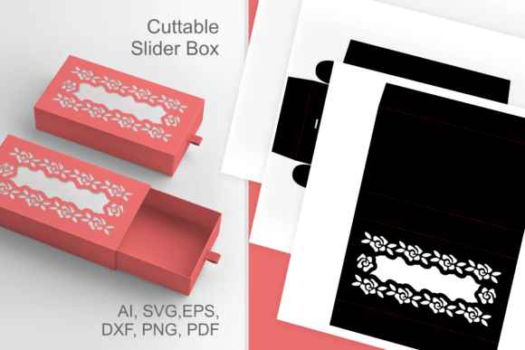 Download Small Roses Frame Slive/Drawer Favor Box - Frame Collection