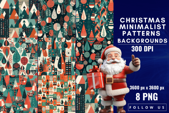 Download Christmas Minimalist Patterns Background - Minimalist patterns Collection