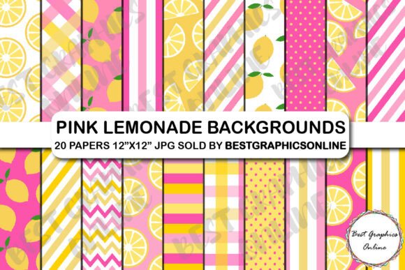 Download Pink Lemonade Digital Background Papers - Background papers Collection