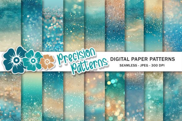 Download Aqua Beige Glitter Gradient Backgrounds - Backgrounds Collection