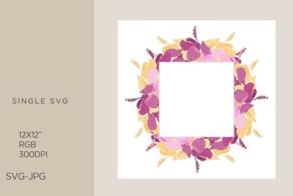 Download Hibiscus Flowers Tropic Frame - Frame Collection