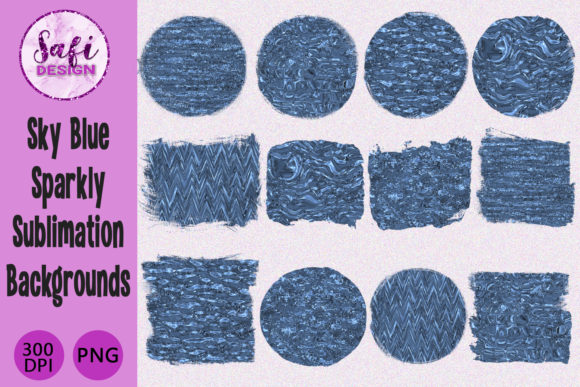 Download Sky Blue Sparkly Sublimation Backgrounds - Backgrounds Collection
