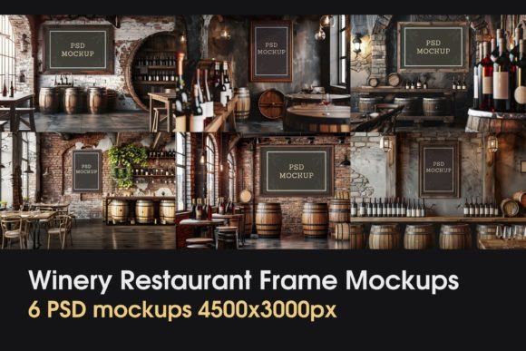 Download Wine Restaurant Interior Frame Mockups - Frame Collection