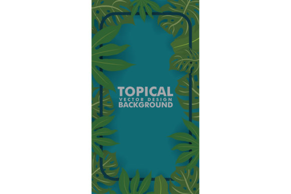 Download Frame Made of Fresh Green Tropical Leave - Frame Collection