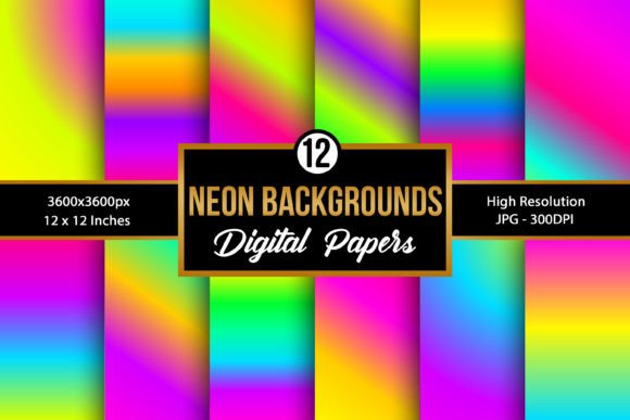 Download Neon Colors Gradient Background Papers - Premium Resources