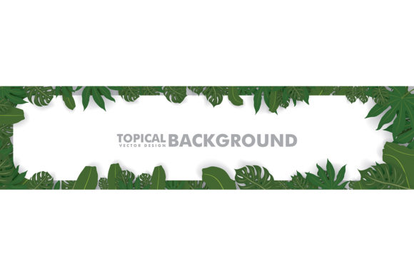 Download Frame Made of Fresh Green Tropical Leave - Frame Collection