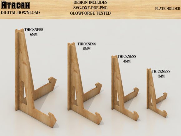 Download Dish Frame Stand / Plate Holder SVG File - Frame Collection